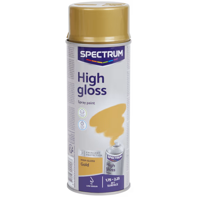 Peinture en aérosol haute brillance Spectrum Or