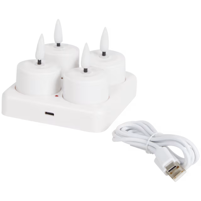 Bougies chauffe-plats LED Blanc