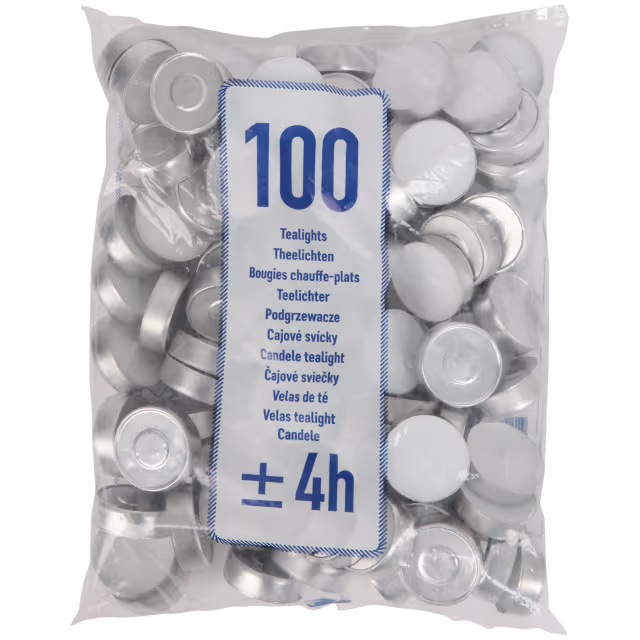 Bougies chauffe-plats blanches 4H