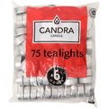 Bougies chauffe-plats Candra Blanc 6H