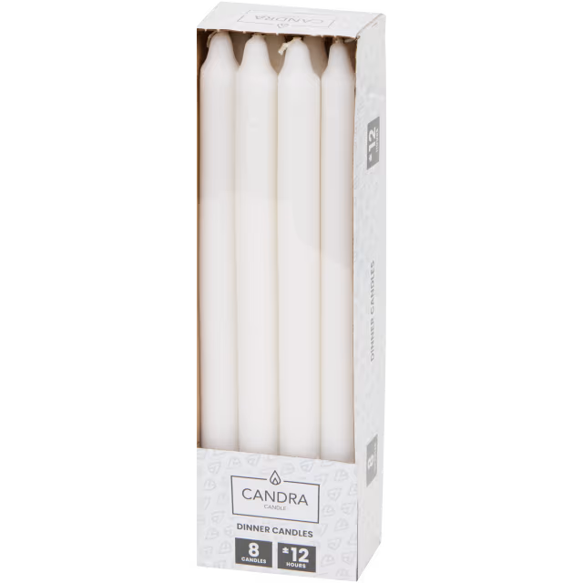 Chandelles Candra Blanc