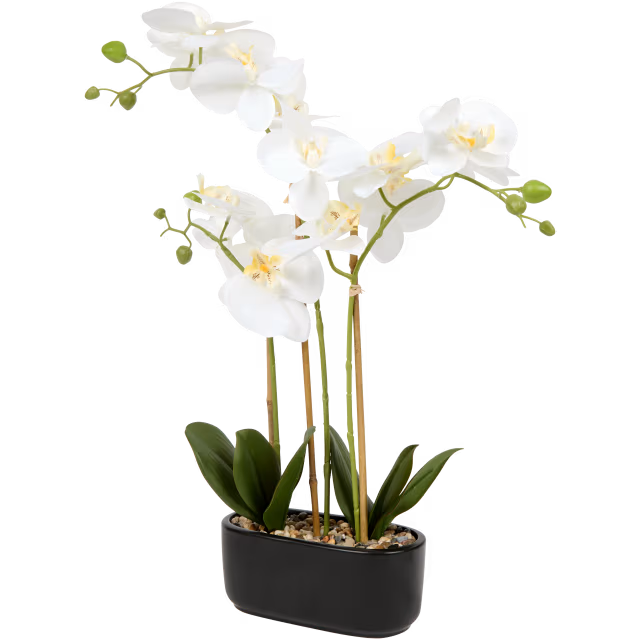 Orchidée artificielle en pot