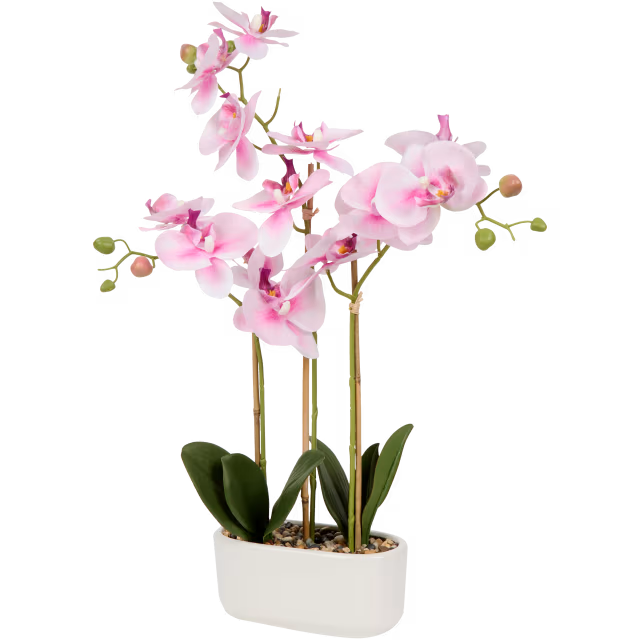 Orchidée artificielle en pot