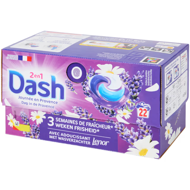 Capsules de lessive Dash Lavande de Provence