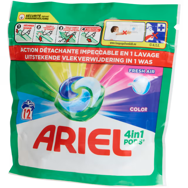 Capsules de lessive 4 en 1 Ariel Couleur