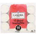 Bougies chauffe-plats XL Candra Blanc 10H
