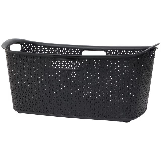 Panier à linge effet rotin Curver