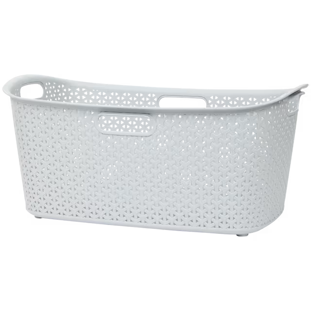 Panier à linge effet rotin Curver