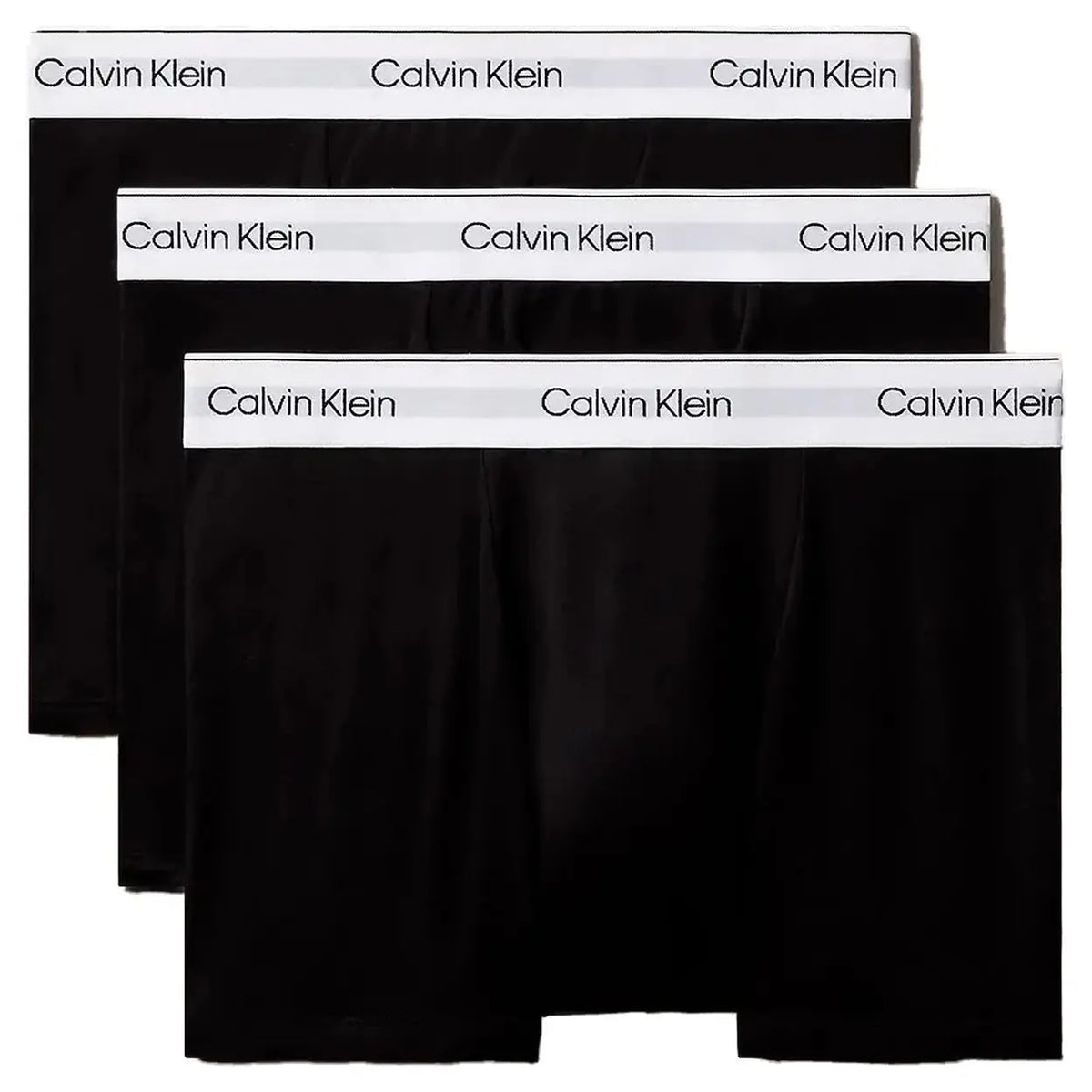 Calvin Klein Boxers Icon coton stretch coupe décontractée Lot de 3 Blanc/Noir