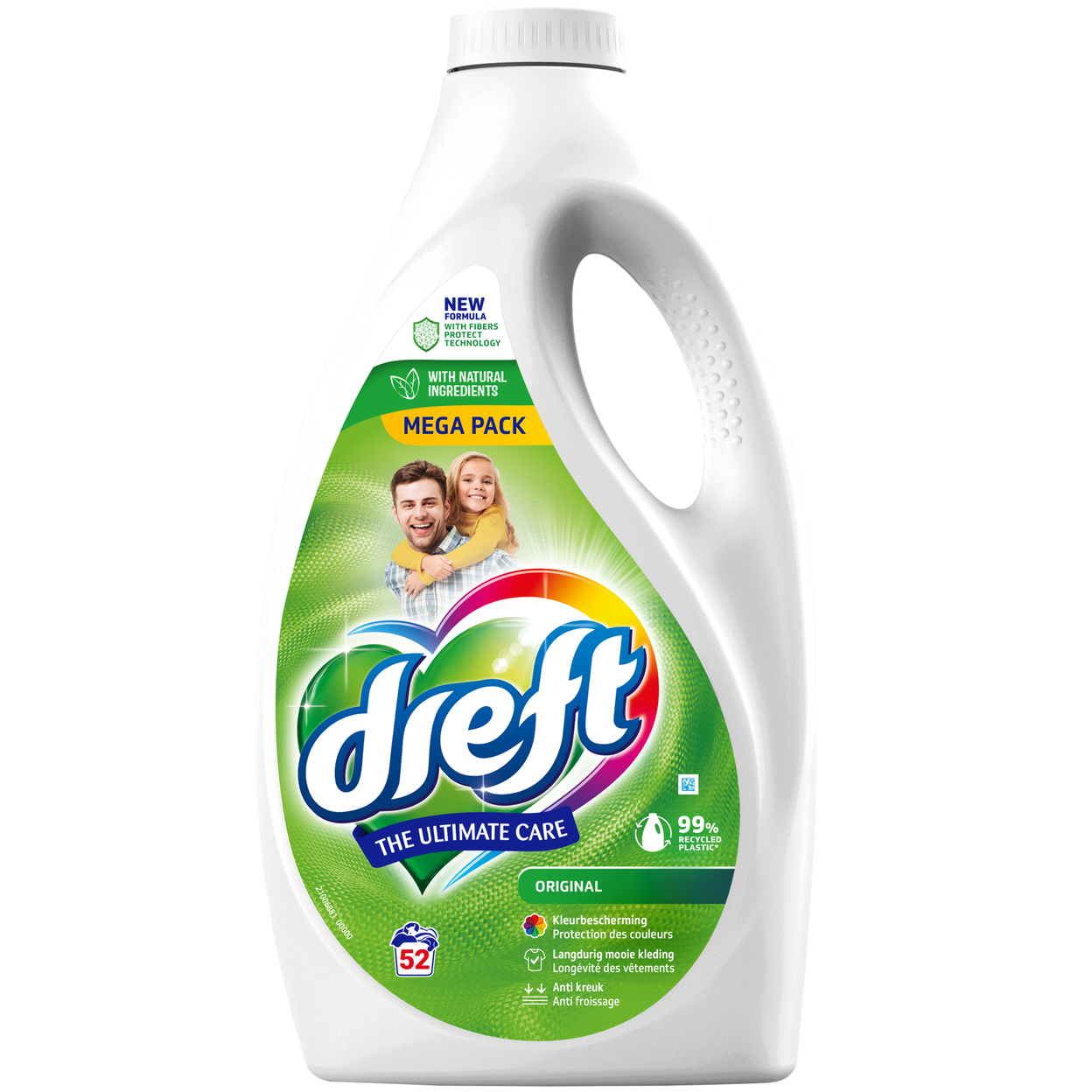Dreft Lessive liquide parfum classique 52 unités