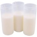 Bougies funéraires blanches 3pcs